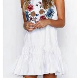 Depway Round Neck Nifty Floral Dress